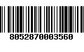 Código de Barras 8052870003560