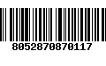 Código de Barras 8052870870117