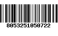 Código de Barras 8053251050722