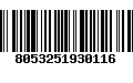 Código de Barras 8053251930116