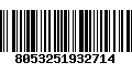 Código de Barras 8053251932714