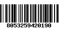 Código de Barras 8053259420190