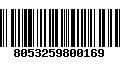 Código de Barras 8053259800169