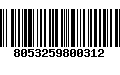 Código de Barras 8053259800312