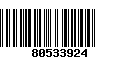 Código de Barras 80533924