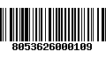 Código de Barras 8053626000109