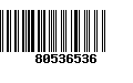 Código de Barras 80536536