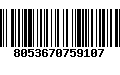 Código de Barras 8053670759107