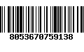 Código de Barras 8053670759138
