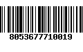 Código de Barras 8053677710019