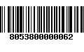 Código de Barras 8053800000062