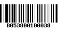 Código de Barras 8053800100038