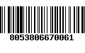 Código de Barras 8053806670061