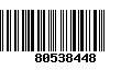 Código de Barras 80538448