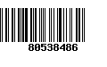 Código de Barras 80538486