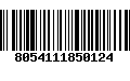 Código de Barras 8054111850124