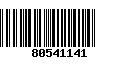 Código de Barras 80541141