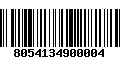 Código de Barras 8054134900004