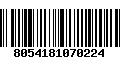 Código de Barras 8054181070224