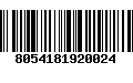 Código de Barras 8054181920024