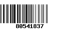 Código de Barras 80541837