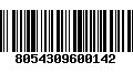 Código de Barras 8054309600142