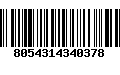 Código de Barras 8054314340378