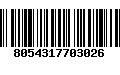 Código de Barras 8054317703026