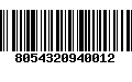 Código de Barras 8054320940012