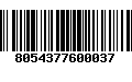Código de Barras 8054377600037