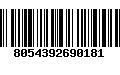 Código de Barras 8054392690181