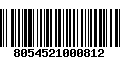 Código de Barras 8054521000812