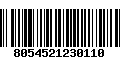 Código de Barras 8054521230110