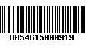 Código de Barras 8054615000919