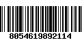 Código de Barras 8054619892114
