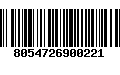 Código de Barras 8054726900221