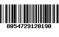 Código de Barras 8054729120190