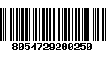 Código de Barras 8054729200250