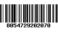 Código de Barras 8054729202070