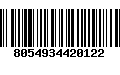 Código de Barras 8054934420122