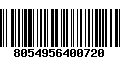 Código de Barras 8054956400720