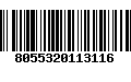 Código de Barras 8055320113116