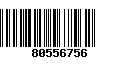 Código de Barras 80556756