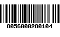 Código de Barras 8056000280104