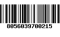 Código de Barras 8056039700215