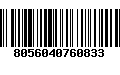 Código de Barras 8056040760833