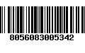 Código de Barras 8056083005342