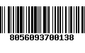 Código de Barras 8056093700138