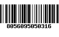 Código de Barras 8056095050316