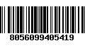 Código de Barras 8056099405419